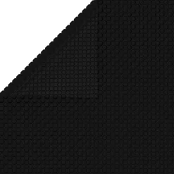 Vidaxl Floating Rectangular Pe Solar Pool Film 26.3 X 16.5 Ft Black