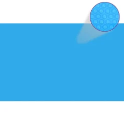 Vidaxl Pool Cover 102 X 63 Inch Pe Blue Rectangular