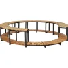 Vidaxl Spa Surround 107.5"X20.9" Solid Acacia Wood
