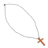 Wooden Cross Necklaces - 12 Pc.