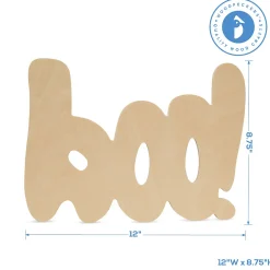 Woodpeckers Crafts, Diy Unfinished Wood 12" Boo Cutouts, Pack Of 25