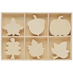 Woodpeckers Crafts, Diy Unfinished Wood Autumn Cutouts Tray, Pack Of 2
