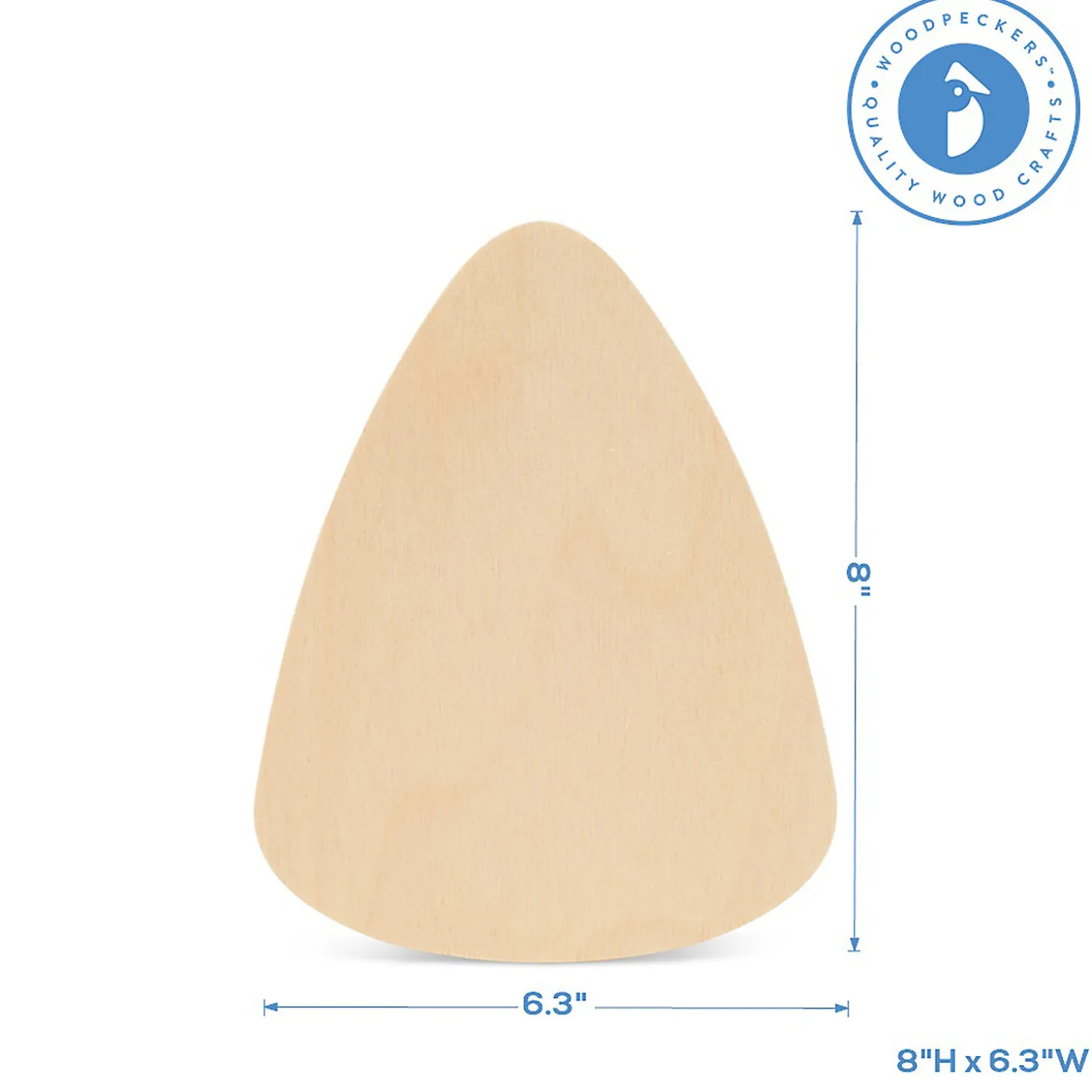 Woodpeckers Crafts, Diy Unfinished Wood 8" Candy Corn Cutouts, Pack Of 25