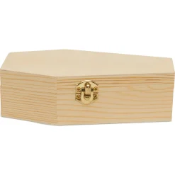 Woodpeckers Crafts, Diy Unfinished Wood 6" Coffin, Pack Of 6