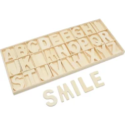 Woodpeckers Crafts, Diy Unfinished Wood Abc Cutouts Tray