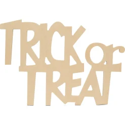 Woodpeckers Crafts, Diy Unfinished Wood 17" Trick Or Treat Cutouts, Pack Of 6