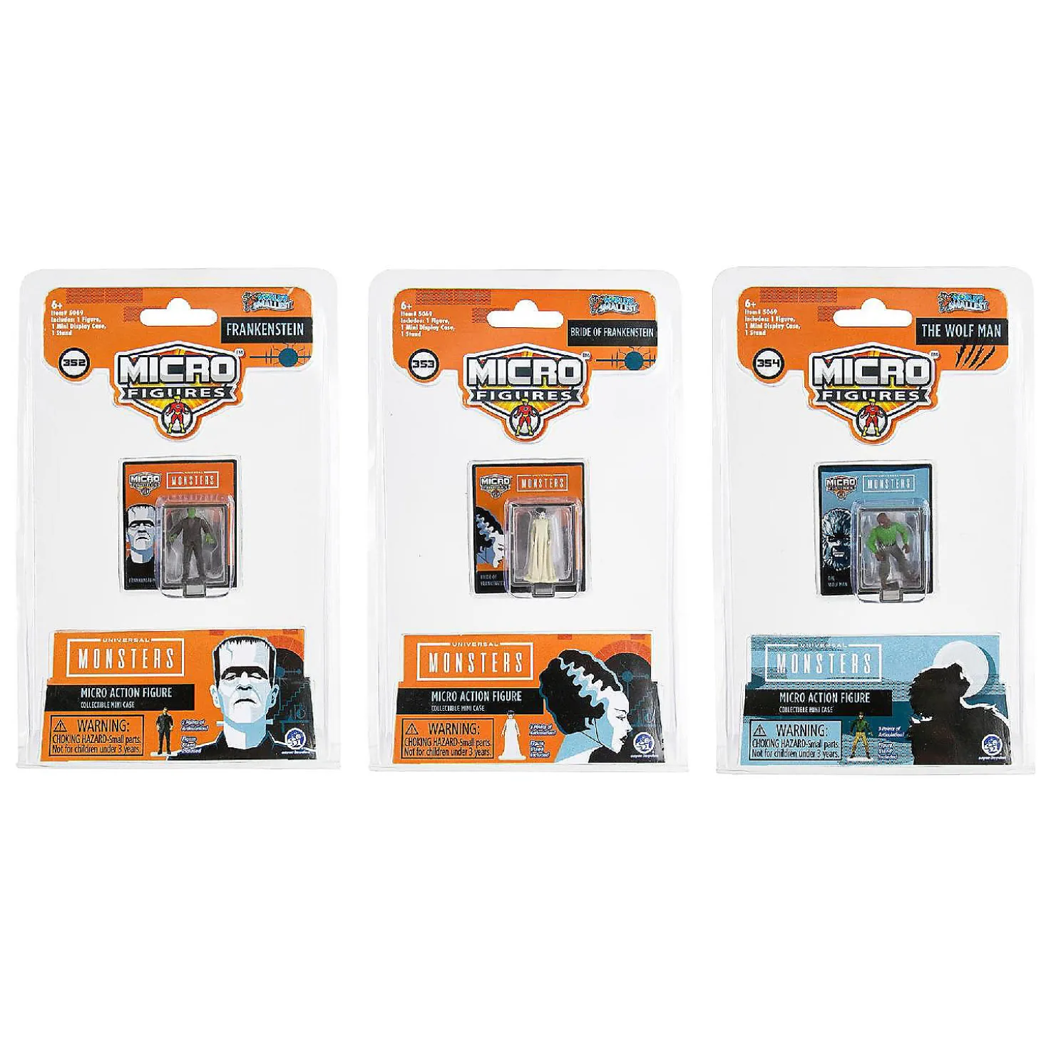 Worlds Smallest Universal Monsters Micro Figure One Random